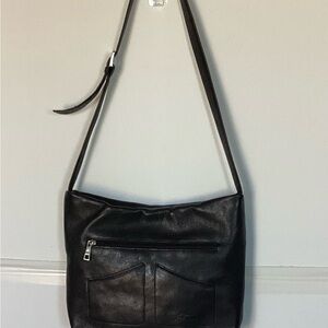 Stone Mountain dark brown crossbody purse with multiple compartments